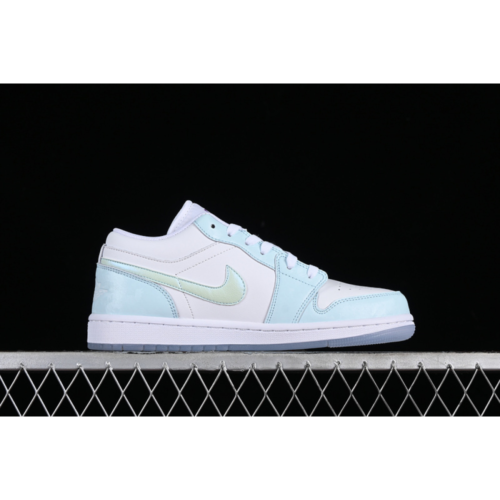 AIR JORDAN 1 LOW GLACIER BLUE/MULTI-COLOR