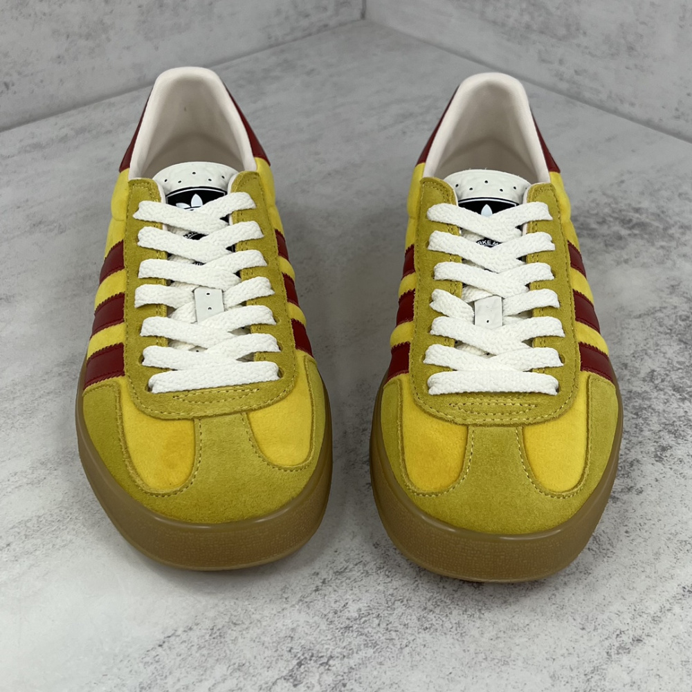 Tênis Gucci x Adidas Gazelle Amarelo/Vermelho