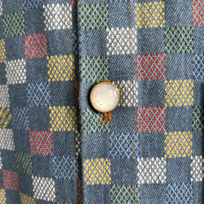 Camisa de Manga Curta com Cambraia Damier Louis Vuitton LV