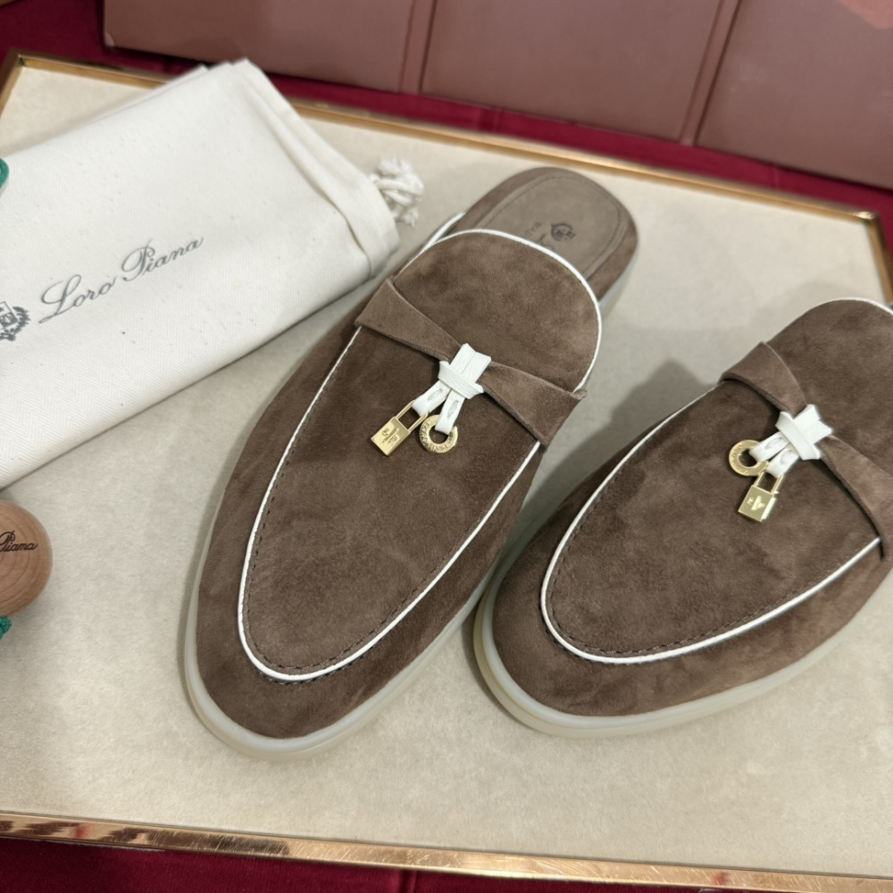 Summer Charms Walk Babouche Loro Piana Loafer Marrom