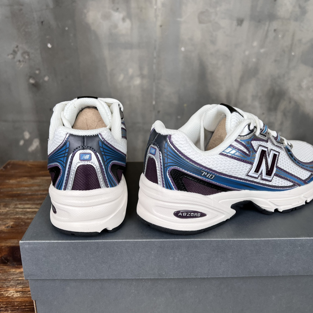 Tênis New Balance NB 740 Branco/Azul/Roxo
