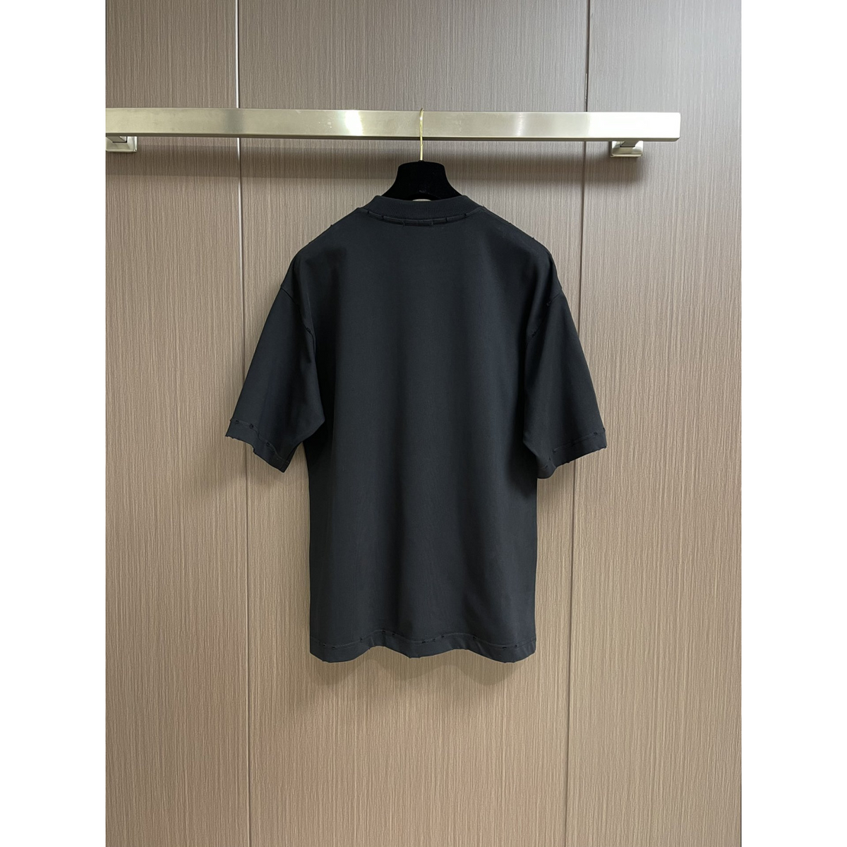 Camisa Valentino de algodão com VLogo Preta