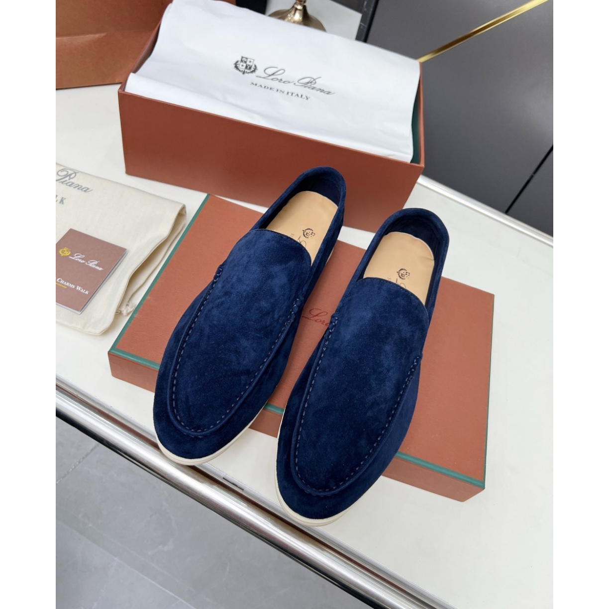 Summer Walk Loro Piana Loafer Azul