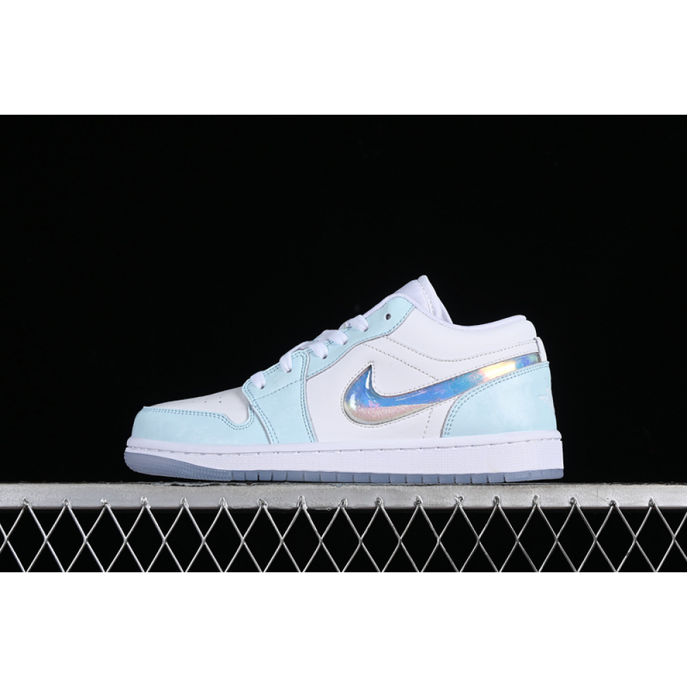 AIR JORDAN 1 LOW GLACIER BLUE/MULTI-COLOR