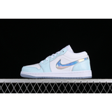 AIR JORDAN 1 LOW GLACIER BLUE/MULTI-COLOR