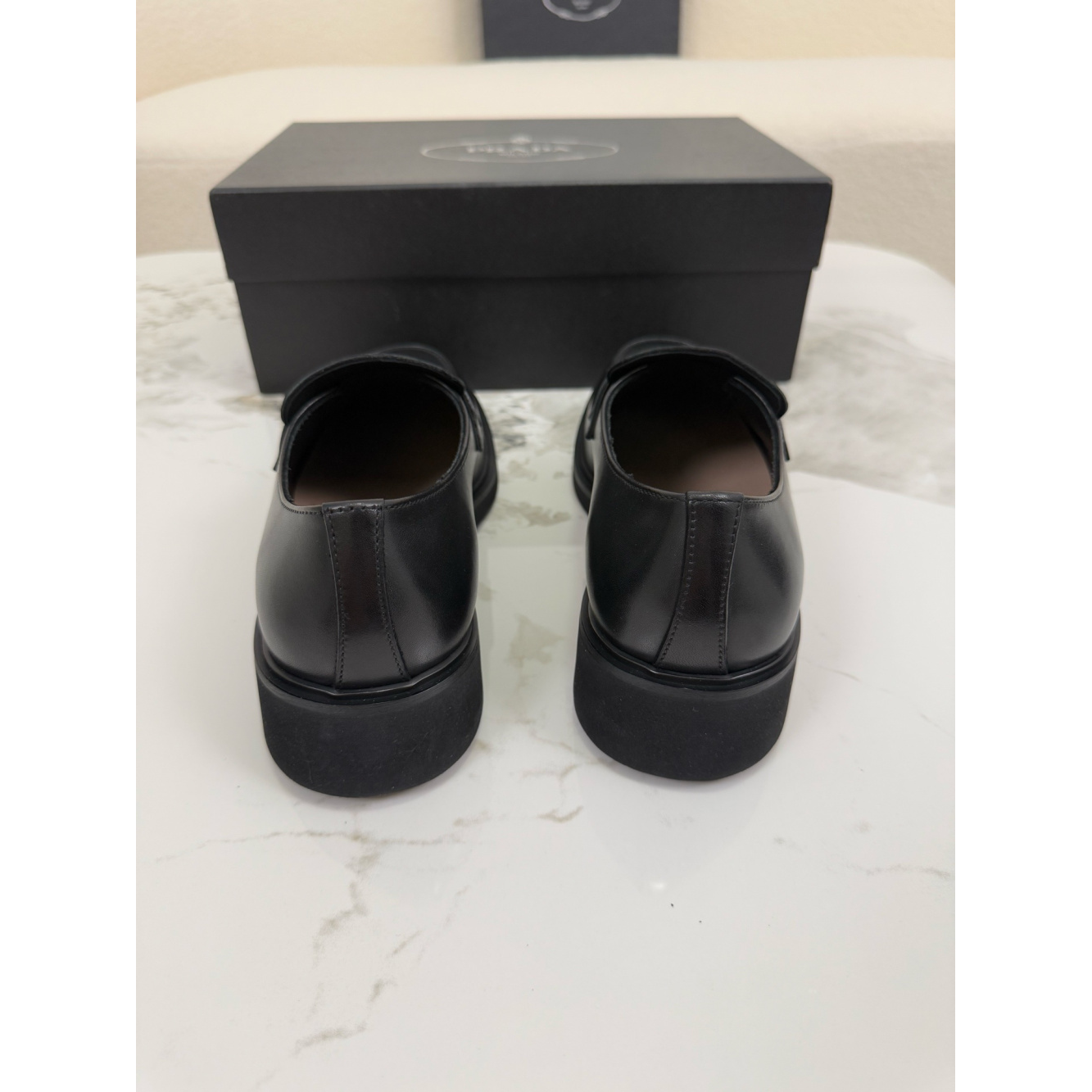 Loafer Prada em Couro fosco Preto