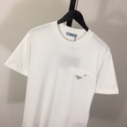 Camisa Prada em algodão com Bolso de zíper Branca