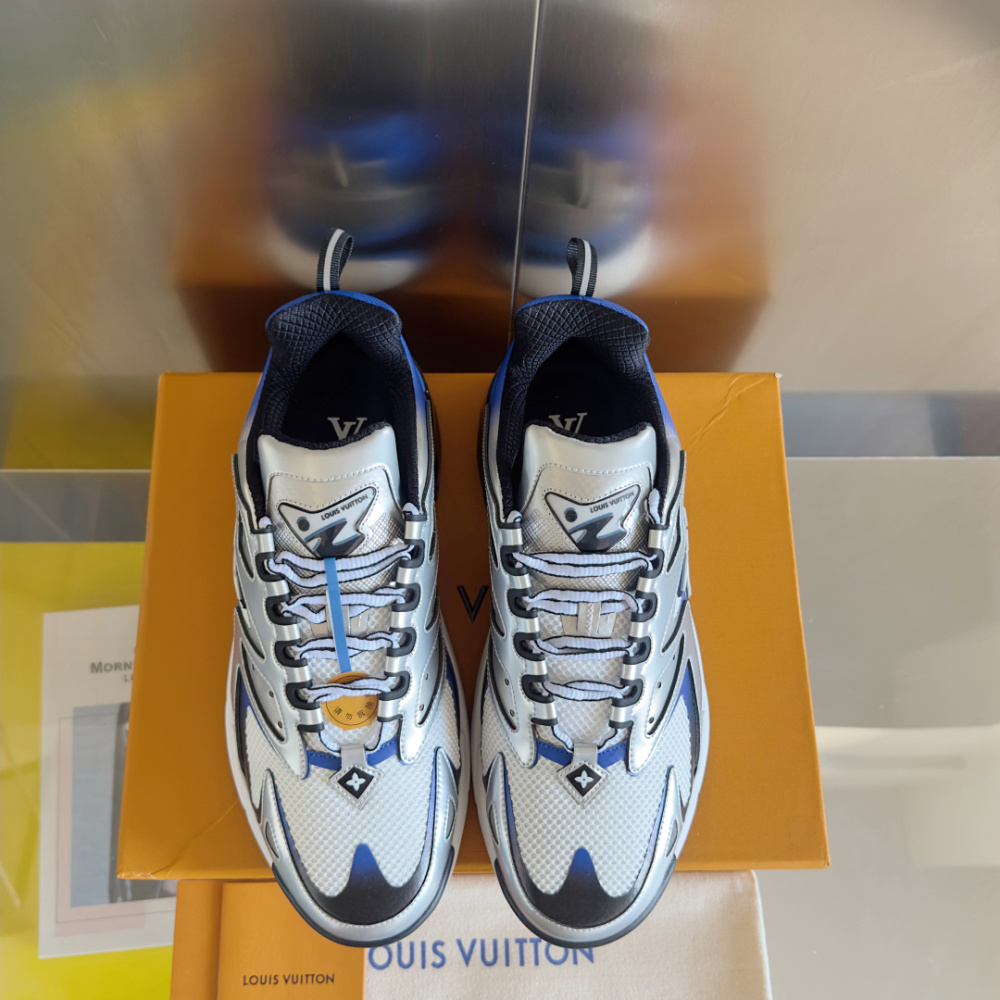 Tênis Louis Vuitton Runner Tatic Azul