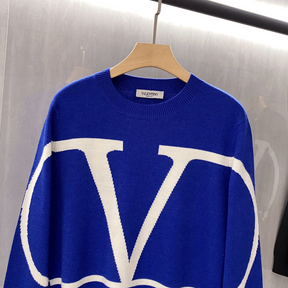 Moletom Valentino VLogo em Cashmere Azul