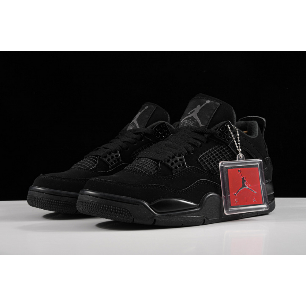 AIR JORDAN RETRO 4 BLACK CAT BLACK/BLACK