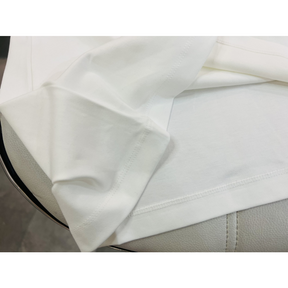 Camisa Prada em algodão com Logo Triangular Branca
