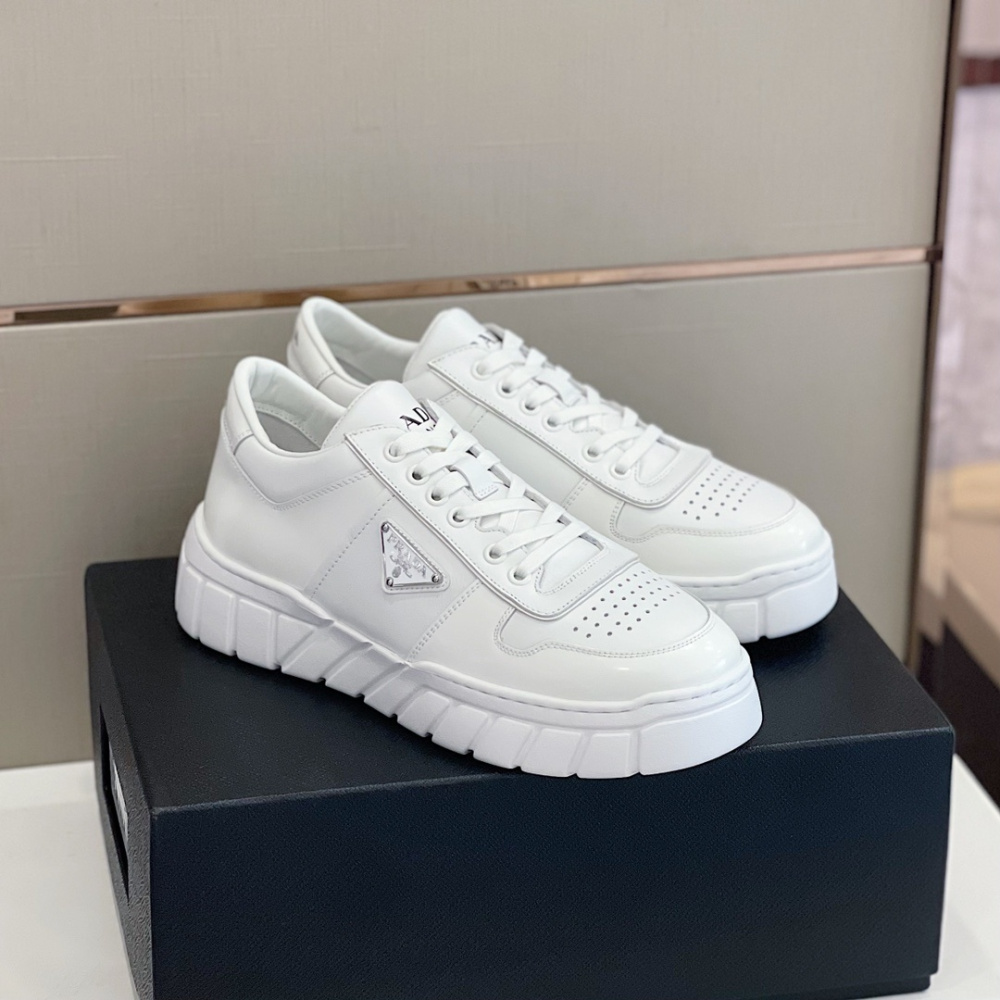 Tênis Prada em Couro Branco