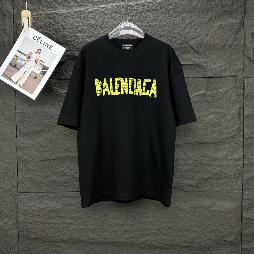 Camiseta de Algodão Balenciaga Preta