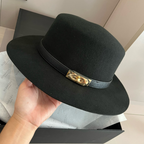 Chapéu Hermès Kelly Preto