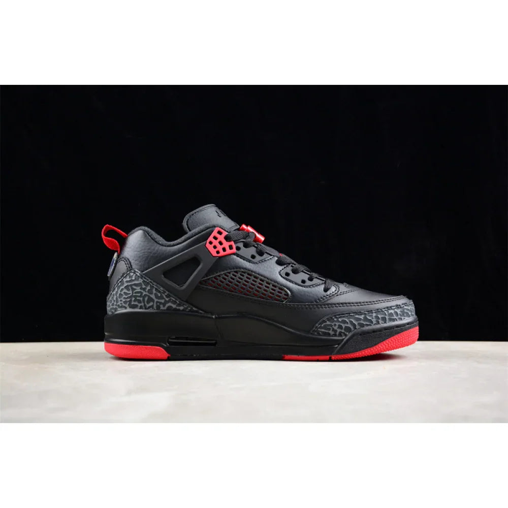 AIR JORDAN SPIZIKE LOW CNY YEAR OF THE DRAGON BLACK/GYM RED/COOL GREY/SAIL