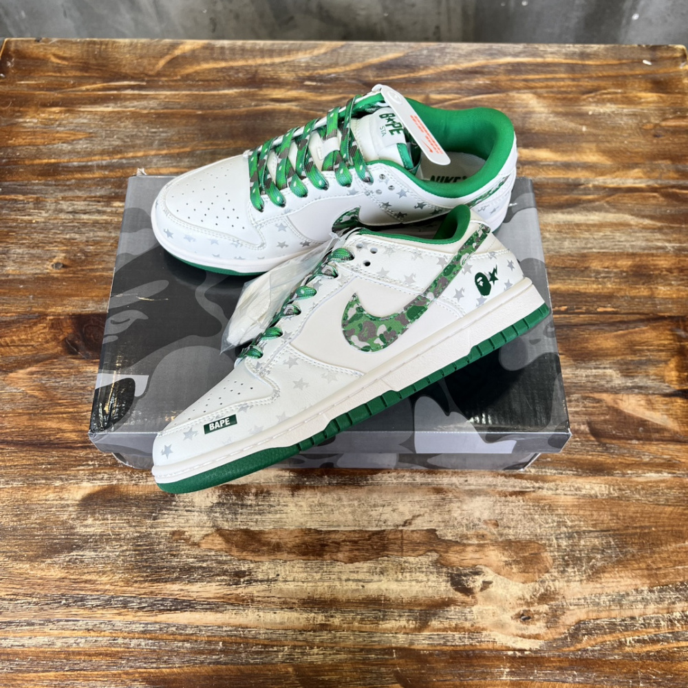 Nike SB Dunk Low BAPE Off White Black Grey