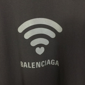 Camiseta de Algodão Balenciaga Lo_ve Fit Preta