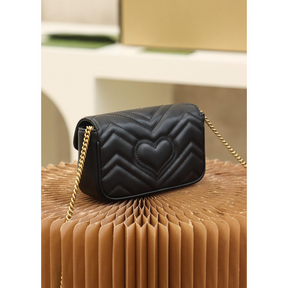 Bolsa Gucci GG Marmont Super Mini/Média/Grande Preta