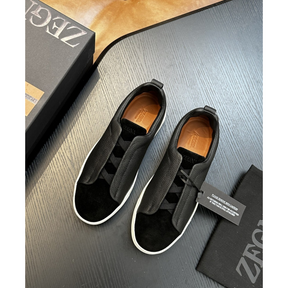 Zegna Triple Stitch em Tecido Preto