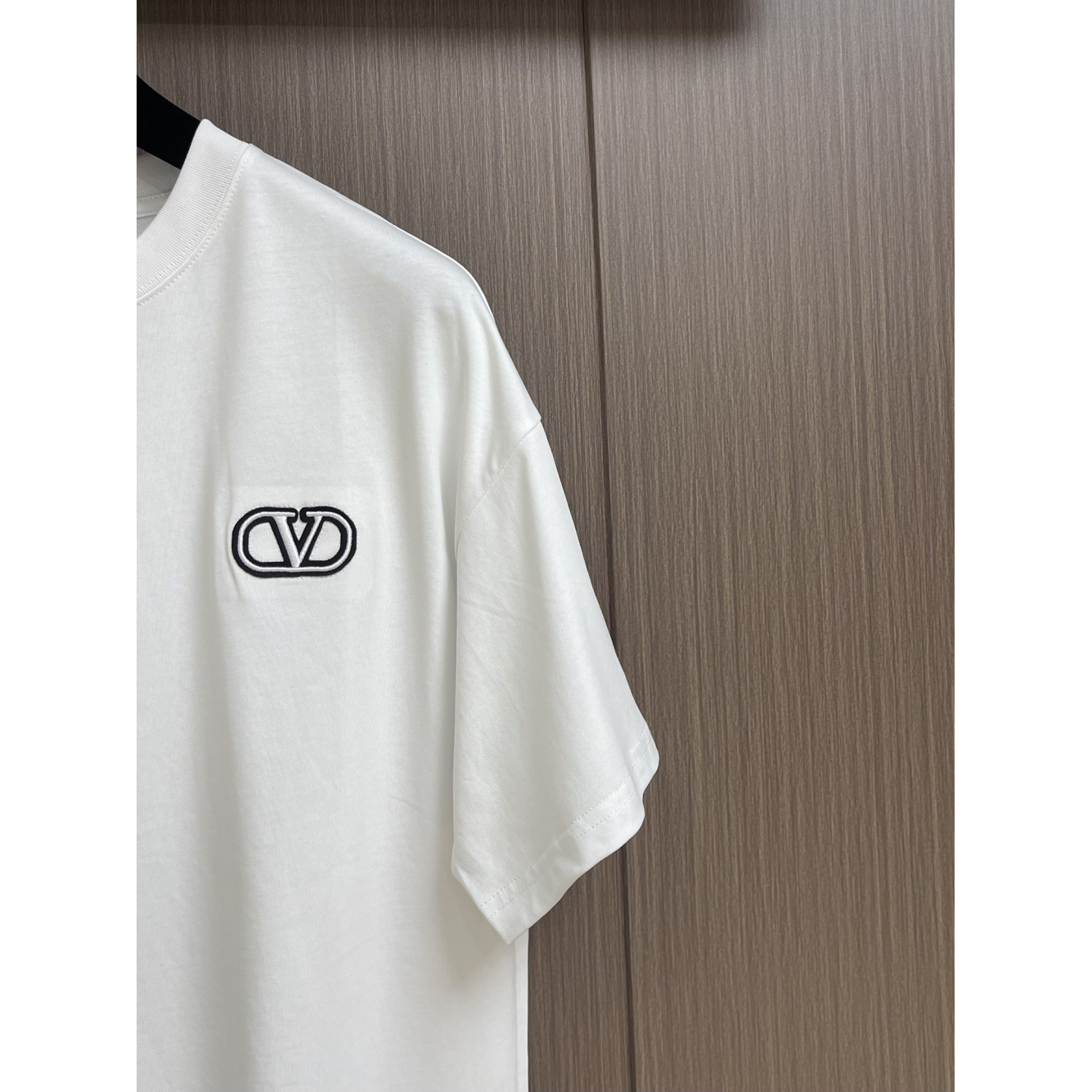 Camisa Valentino de algodão com VLogo Signature Branca