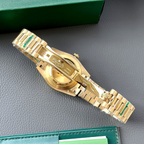 Rolex Day-Date Dourado/Verde Vivo