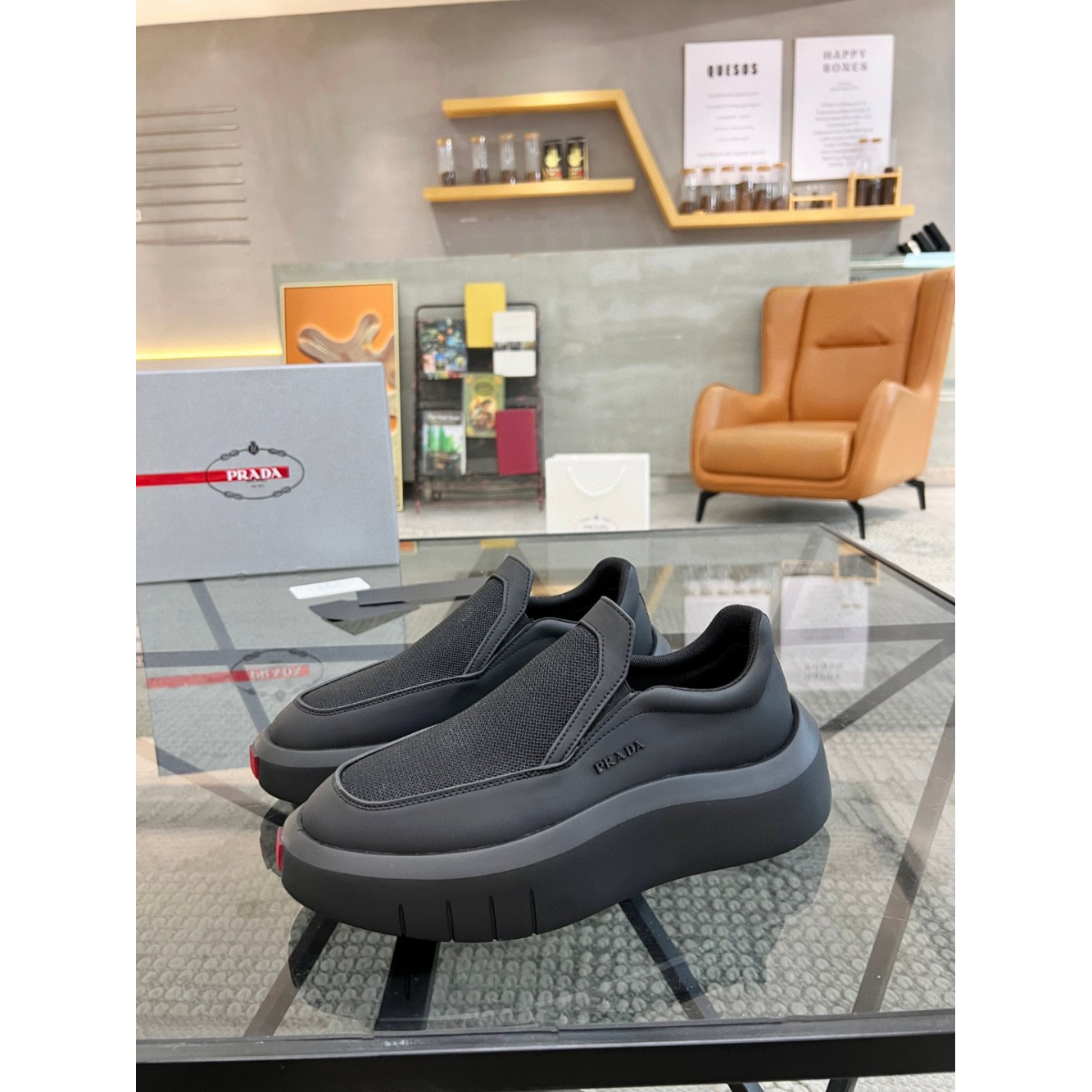 Prada Tênis NoLace Preto