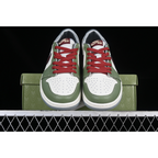 AIR JORDAN 1 LOW YEAR OF THE DRAGON CEDAR/OIL GREEN/LIGHT PUMICE/DARK TEAM RED