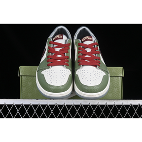 AIR JORDAN 1 LOW YEAR OF THE DRAGON CEDAR/OIL GREEN/LIGHT PUMICE/DARK TEAM RED