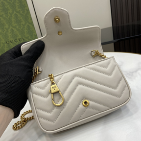 Bolsa Gucci GG Marmont Super Mini/Média/Grande Off White