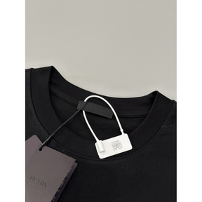 Camisa Prada em algodão com Bolso Lateral em Nylon Preta