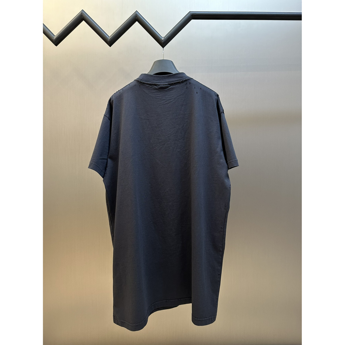 Camiseta de Algodão Balenciaga 3B Oversize Preta