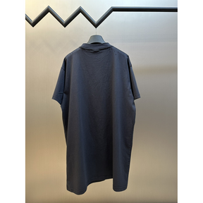 Camiseta de Algodão Balenciaga 3B Oversize Preta