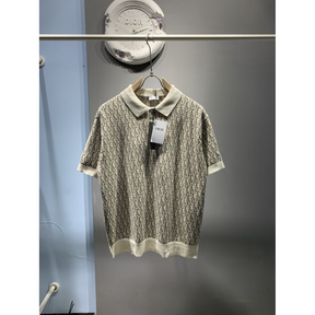 Camisa Polo de Algodão Oblique Bege
