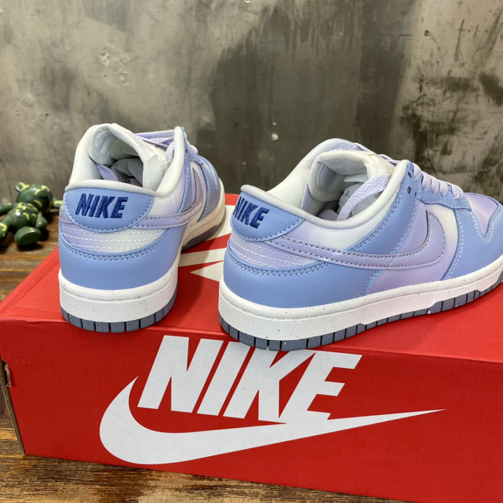 Nike Dunk Low White Blue Airbrush