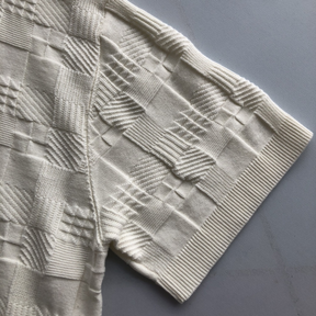 Camiseta Jacquard de Algodão Damier Louis Vuitton
