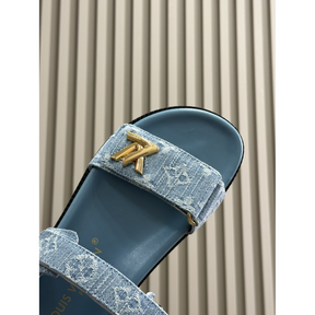 Sandália Louis Vuitton Mule LV Sunset Jean Monogram