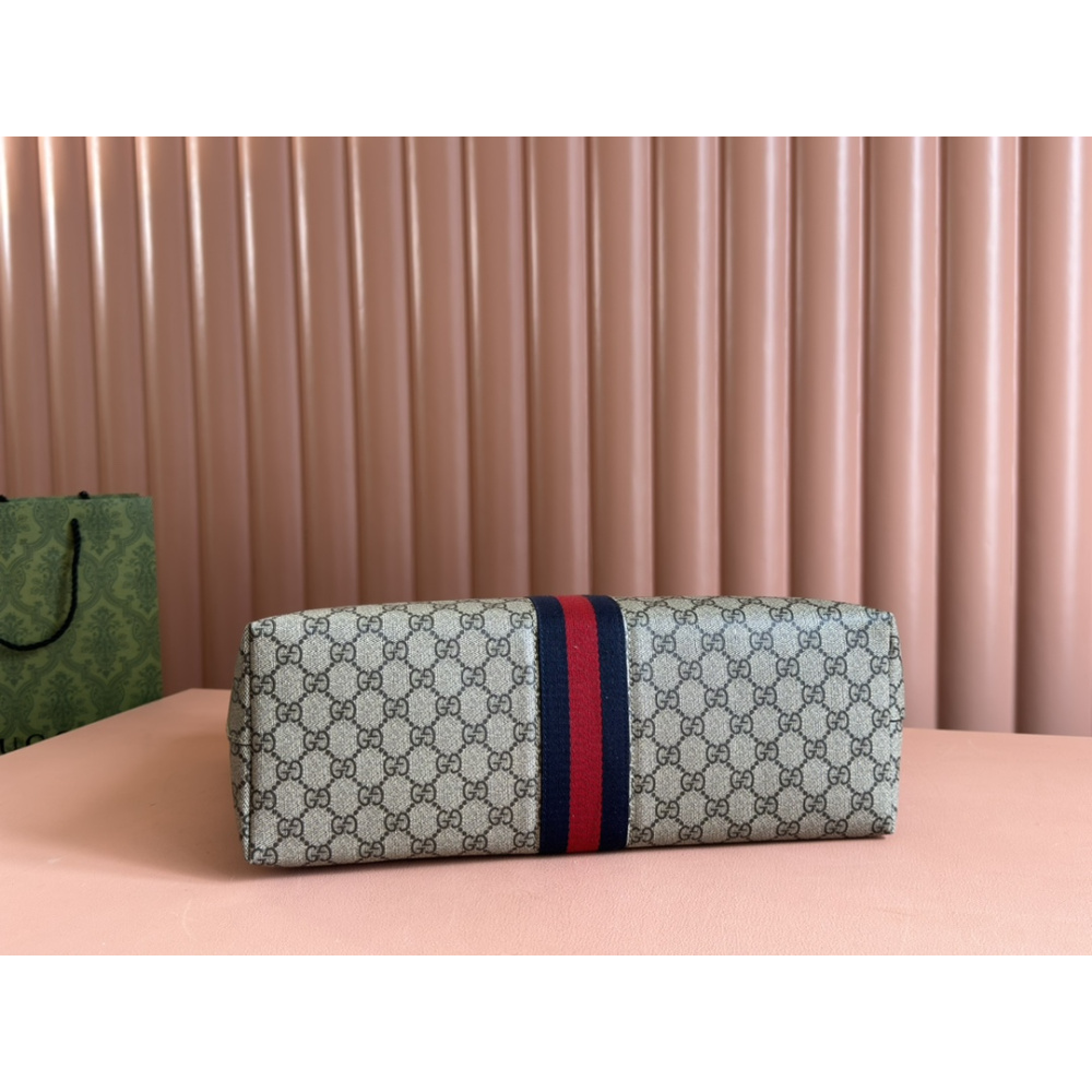 Bolsa Gucci Tote Ophidia GG Branca 38x28x14cm