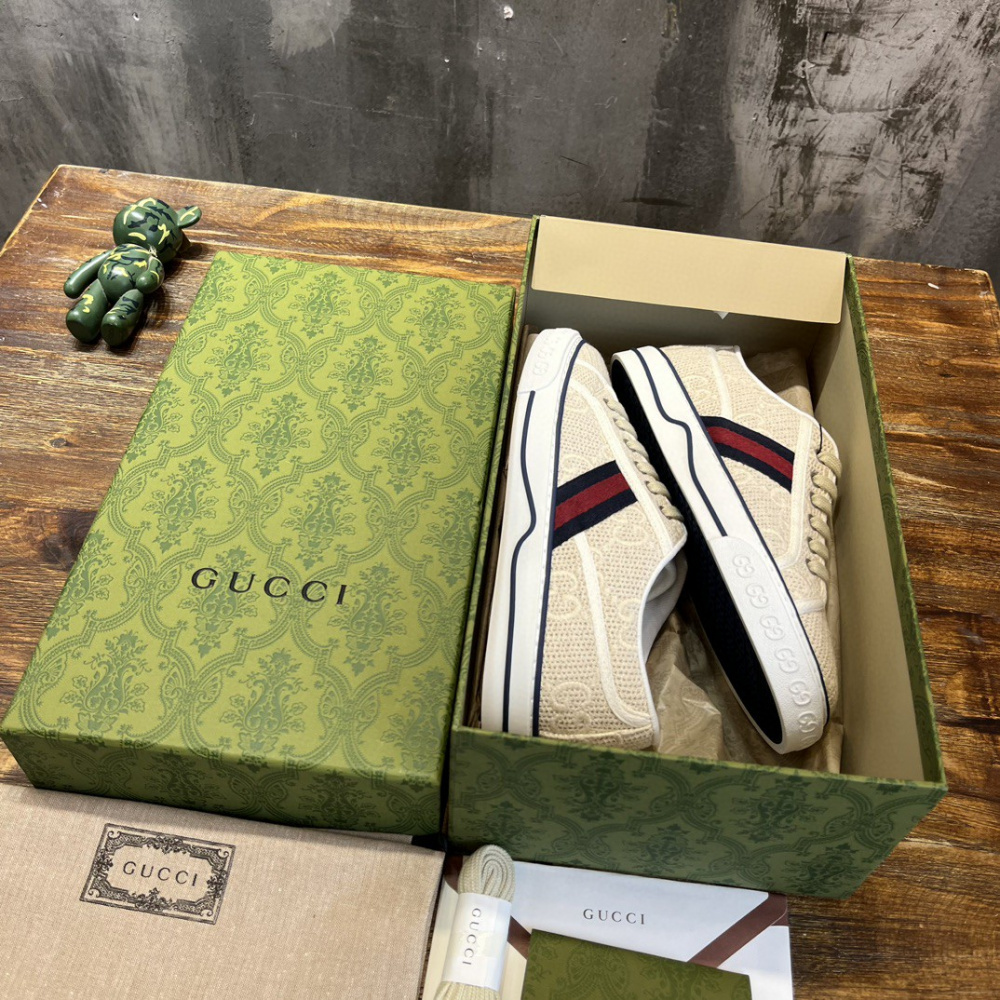 Tênis Gucci Cano Baixo 1977 Branco