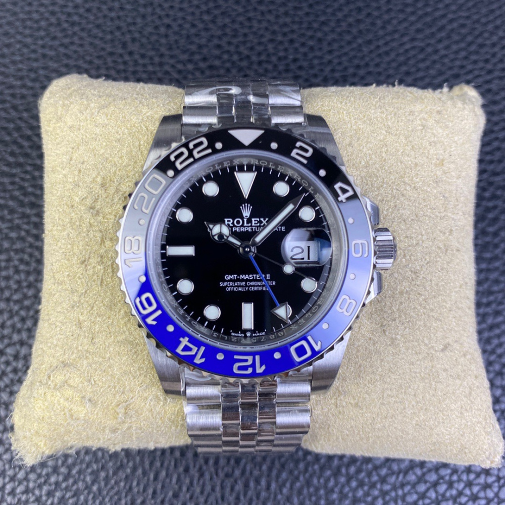 Rolex GMT Master II Prata/Preto e Azul