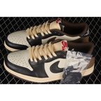 TRAVIS SCOTT X AIR JORDAN 1 LOW BROWN/WHITE