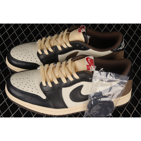 TRAVIS SCOTT X AIR JORDAN 1 LOW BROWN/WHITE