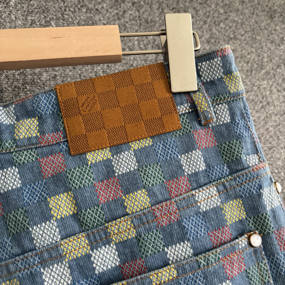 Bermuda com Cambraia Damier Louis Vuitton LV