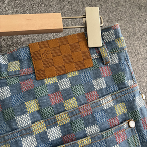 Bermuda com Cambraia Damier Louis Vuitton LV