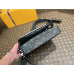 Bolsa Trio Louis Vuitton Messenger Monogram Eclipse 25x18.5x7cm