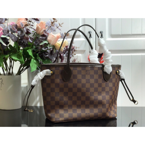 Bolsa Louis Vuitton Neverfull Damier Ébene Interior Rosa