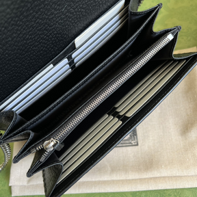 Bolsa Gucci Carteira Dionysus GG Preta Denin 20x4x14cm
