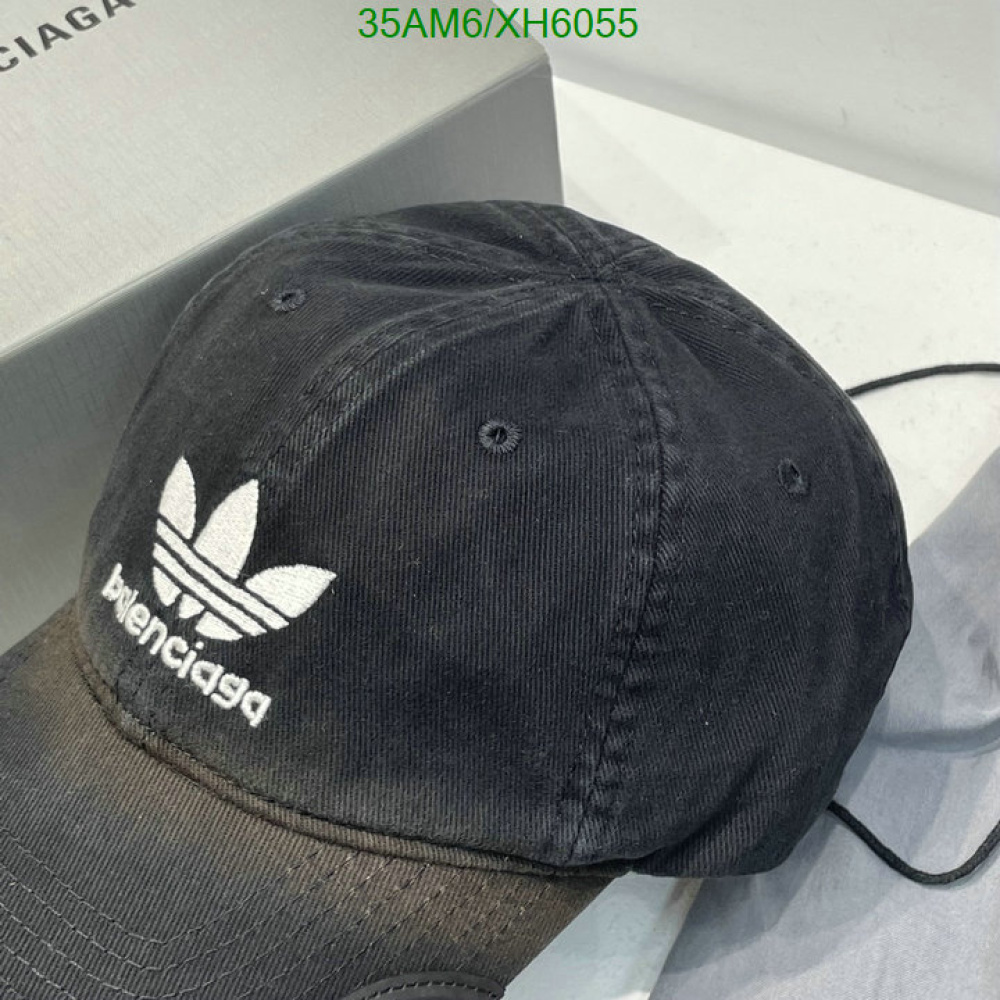 Boné Balenciaga x Adidas Preto