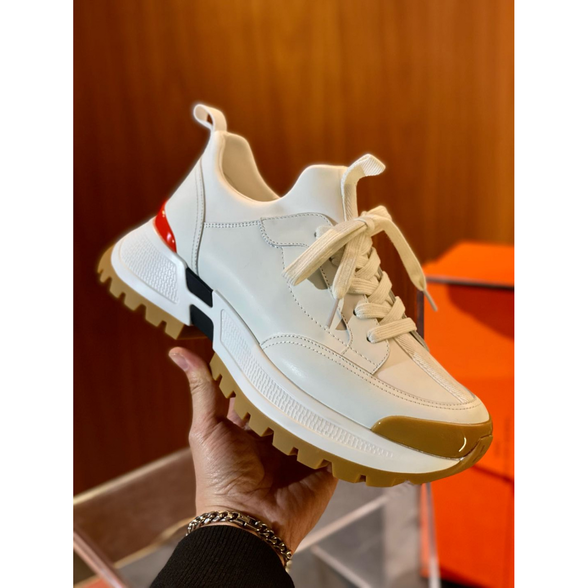 Tênis Hermès Boucing Jump Branco