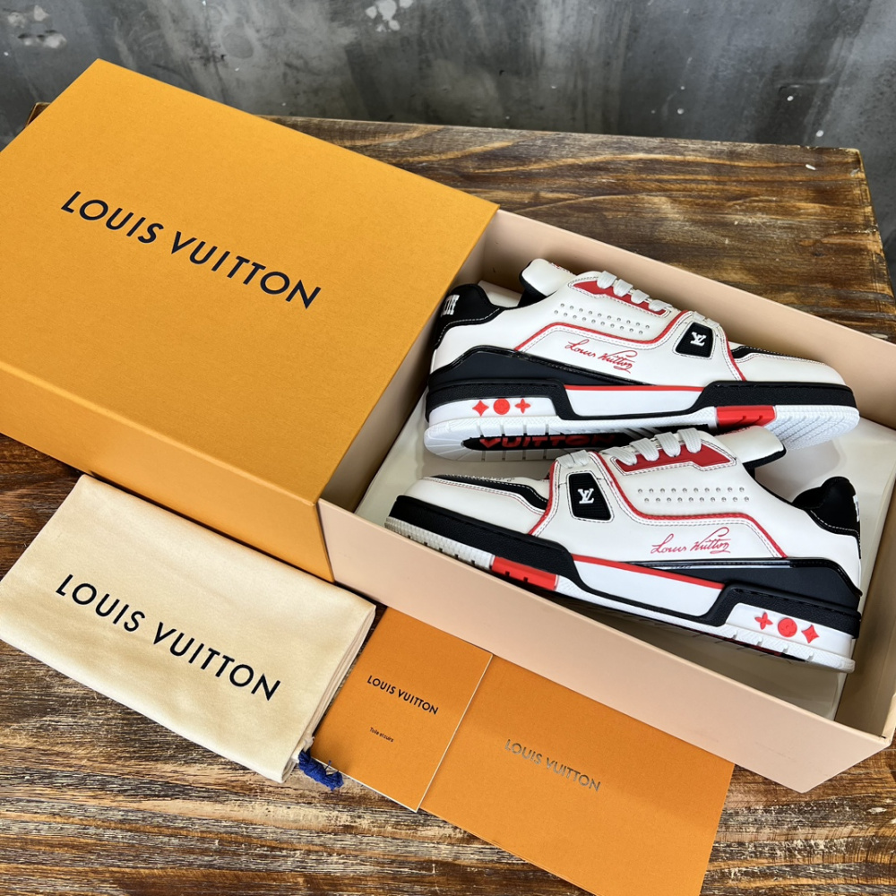 Louis Vuitton Trainer Preto/Vermelho/branco