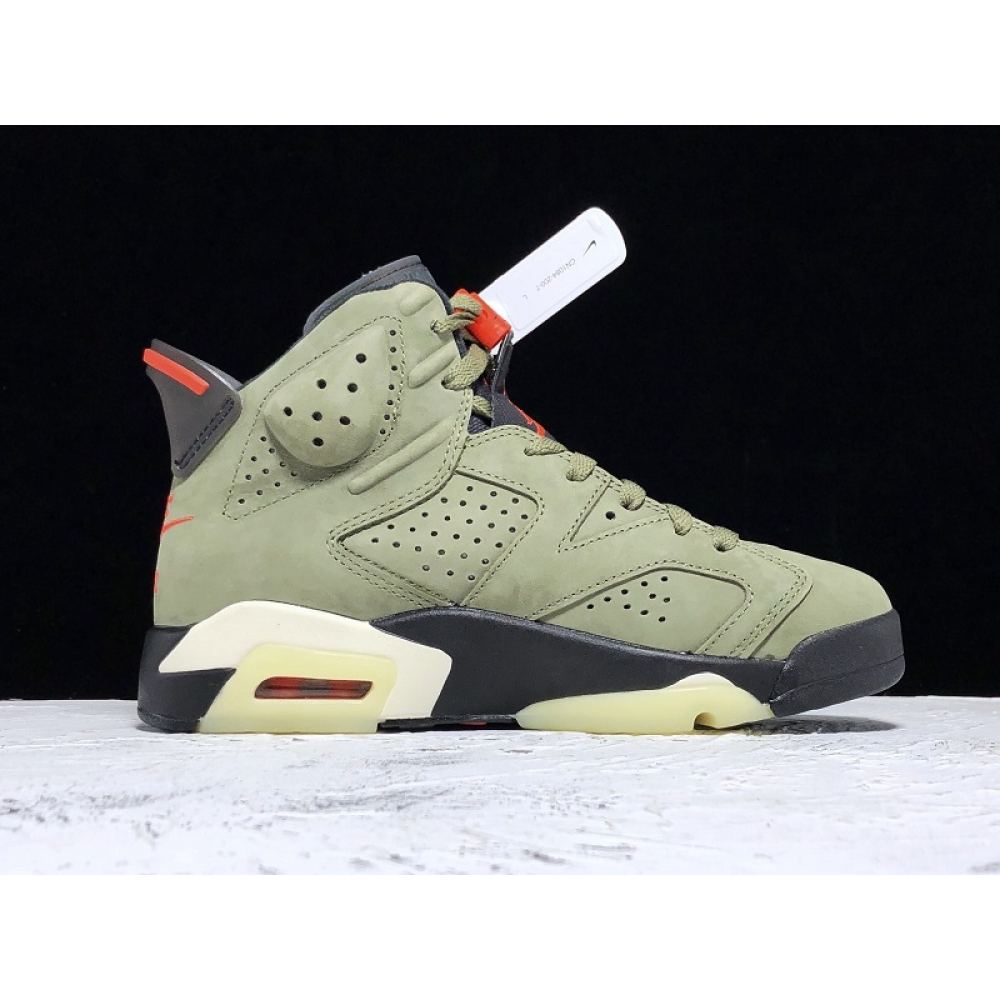 H12 TRAVIS SCOTT X AIR JORDAN 6 MEDIUM OLIVE
